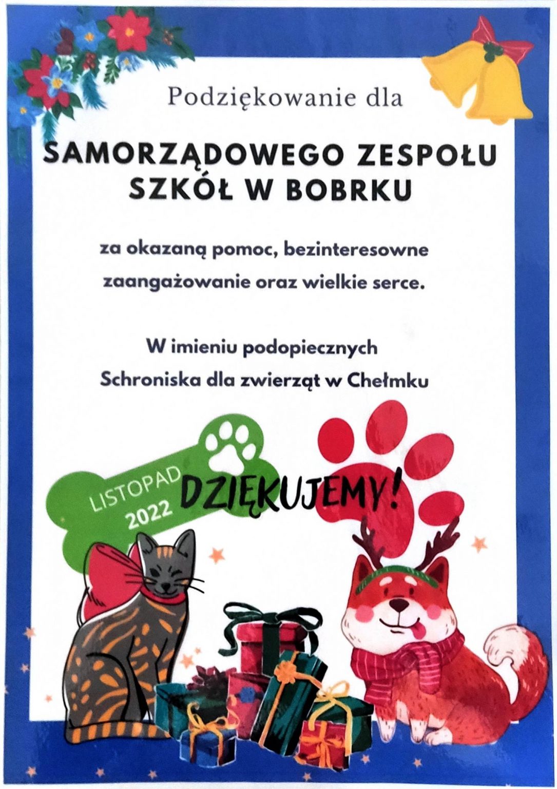 Jak Napisać Ogłoszenie O Zbiórce Karmy Dla Zwierząt Ze Schroniska ZBIÓRKA KARMY DLA ZWIERZĄT ZE SCHRONISKA - SZS w Bobrku